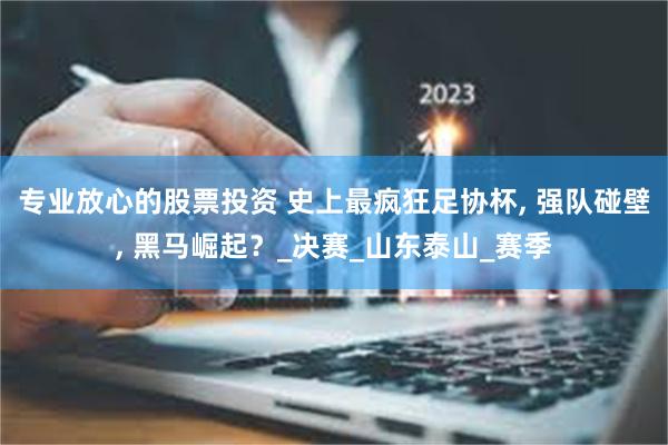 专业放心的股票投资 史上最疯狂足协杯, 强队碰壁, 黑马崛起？_决赛_山东泰山_赛季
