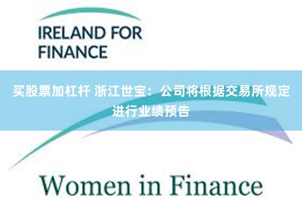 买股票加杠杆 浙江世宝：公司将根据交易所规定进行业绩预告